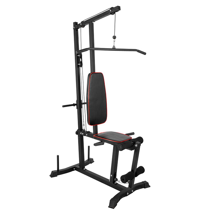 Panca Multifunzione Fitness Lat Machine e Leg Extension per Allenamento Completo